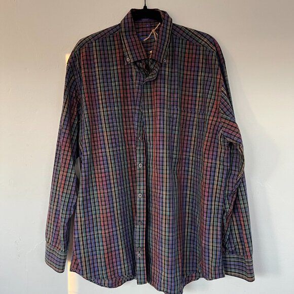 Allan Flusser Long Sleeve Multicolor Button down Shirt L - Picture 2 of 3